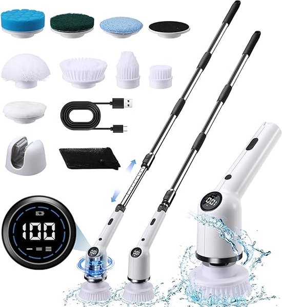 Elektrische 9-in-1 Reinigingsborstel Draadloos review