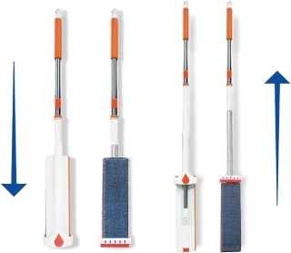 Express zelfreinigende bezem met emmer set
