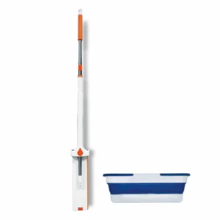 Express zelfreinigende bezem met emmer set