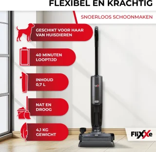 FliXXe X3 Premium Vloerreiniger & Steelstofzuiger Draadloos