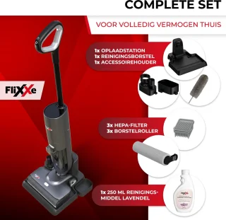 FliXXe X3 Premium Vloerreiniger & Steelstofzuiger Draadloos
