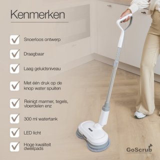 GoScrub Draadloze Elektrische Dweil