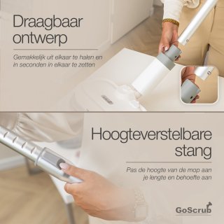 GoScrub Draadloze Elektrische Dweil