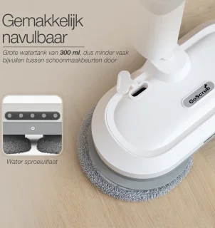 GoScrub Draadloze Elektrische Dweil