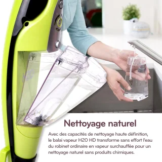 H2O HD Stoomreiniger en Stoomborstel