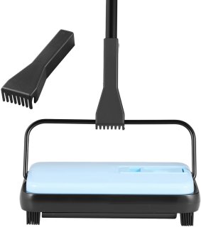 De Handmatige tapijtreiniger 17 cm, blauw in één oogopslag