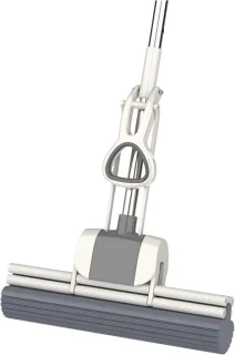 Handveger met telescopische steel en multifunctionele roller