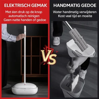 Hurricane 4-in-1 Elektrische Dweil & Vloerreiniger