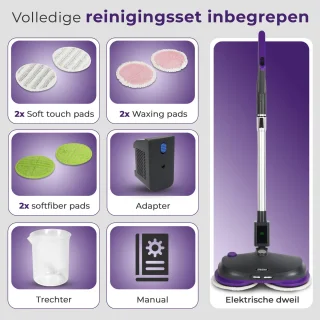 IDEEBO Elektrische Dweil Vloermop Draadloos
