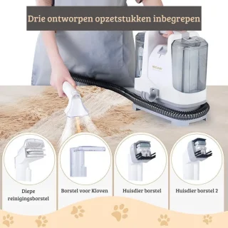 Krachtige Vlekkenreiniger Tapijtreiniger Vacuum Cleaner Wit