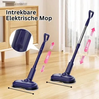 Luxe Elektrische Dweil Roterende Draadloze Mop Blauw
