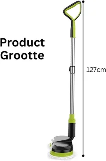 Luxe Elektrische Mop 3200mAh Zwart/Groen