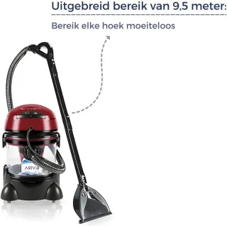 MPM Waterstofzuiger droog nat zakloos 2400W HEPA