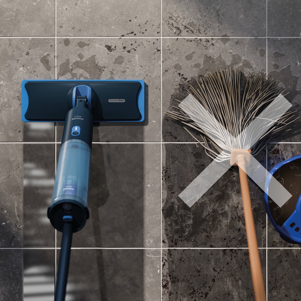 Wat vinden we goed aan de Philips OneUp Elektrische Dweil 3000 Series XV3101/11