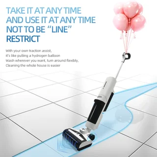 ProClean FloorMate Draadloze nat- en droogzuiger met dweil