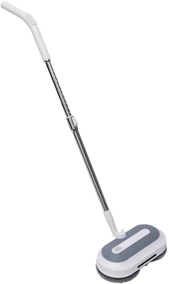 RM Store® Draadloze Scrubber Spin-Mop Wit
