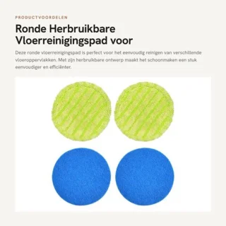 Ronde herbruikbare vloerreinigingspad