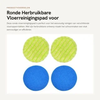 Ronde herbruikbare vloerreinigingspad