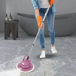 RosaBloom draadloze polijstmachine en dweil - roze