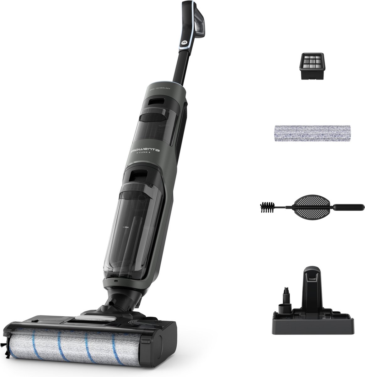 De Rowenta GZ5035 X-Clean 4 2-in-1 Vloerreiniger in één oogopslag