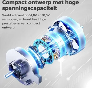 Saaf Vloerreiniger 6-Delige Set Nat en Droogzuiger Grijs