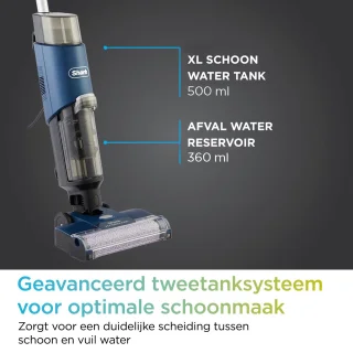 Shark HydroVac WD100EU Steelstofzuiger met Dweilfunctie