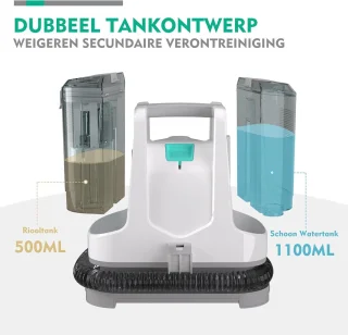 SNJY® Zetelreiniger Textielreiniger Wit/Grijs