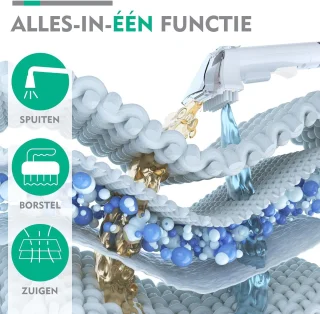 SNJY® Zetelreiniger Textielreiniger Wit/Grijs