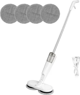 Snoerloze elektrische spinmop