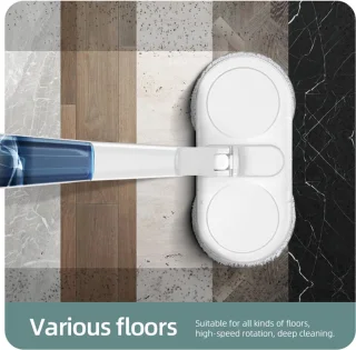 Spin Mop Draadloos 2-in-1 elektrische schoonmaakmachine