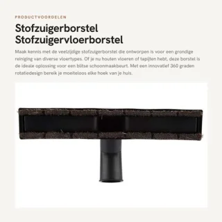 Stofzuigerborstel 360 graden rotatie