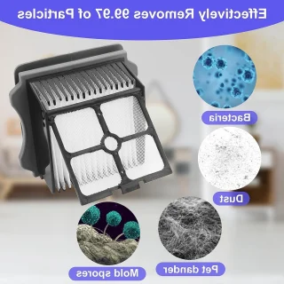 Tineco Floor One S3 / iFloor 3 vervangingsset borstelrol + 4 HEPA-filters