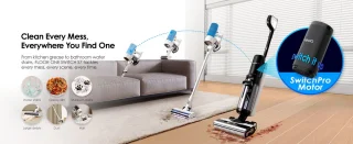 Tineco FLOOR ONE Switch S6 PET steelstofzuiger en vloerreiniger