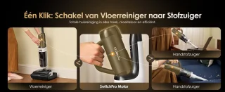 Tineco Switch I5 Stretch Plus draadloze steelstofzuiger