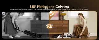 Tineco Switch I5 Stretch Plus draadloze steelstofzuiger