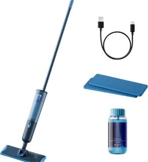 Verte elektrische dweil blauw