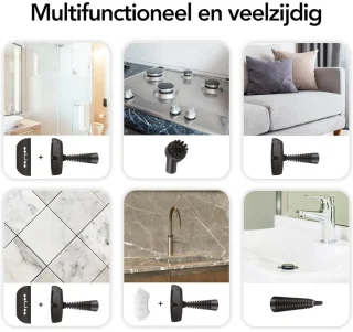 VH Supplies® Tapijtreiniger - 9-delige accessoireset