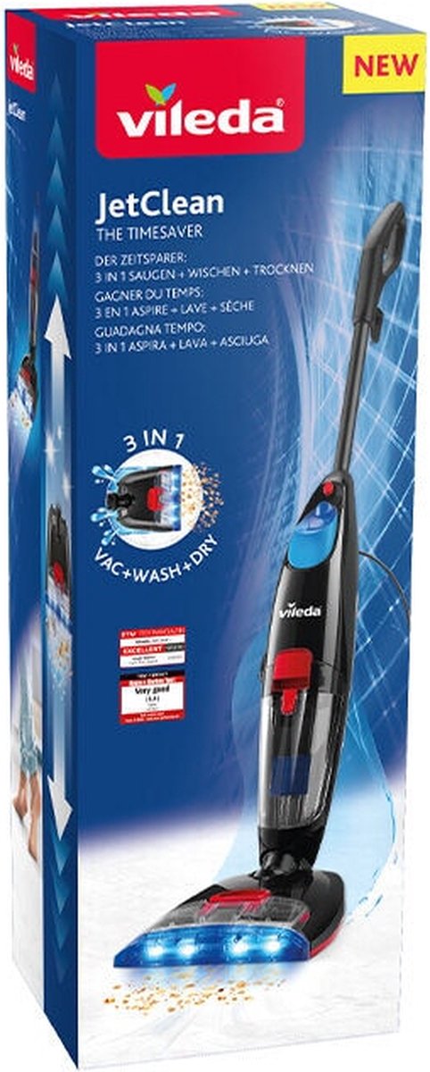 Wat vinden we goed aan de Vileda JetClean 3in1 Stofzuiger en Vloereiniger