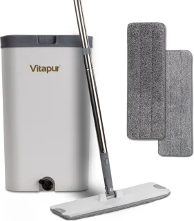 Vitapur Dweilsysteem 4-Delig met Microvezel Pads