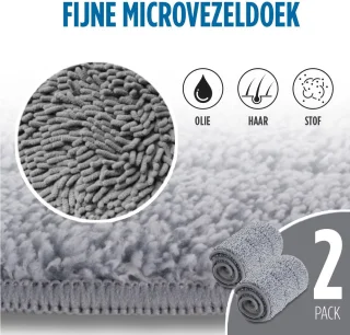 Vitapur Dweilsysteem 4-Delig met Microvezel Pads