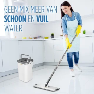 Vitapur Dweilsysteem 4-Delig met Microvezel Pads
