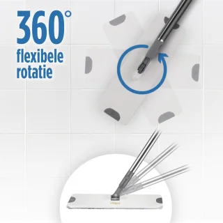 Vitapur Dweilsysteem 4-Delig met Microvezel Pads