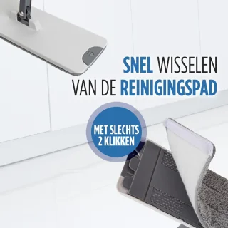Vitapur Dweilsysteem 4-Delig met Microvezel Pads