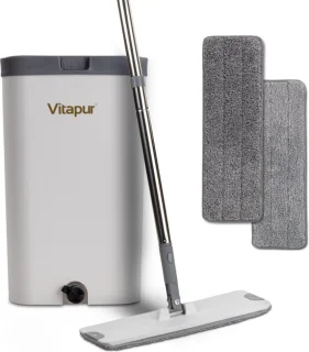 Vitapur Dweilsysteem 4-Delig met Microvezel Pads