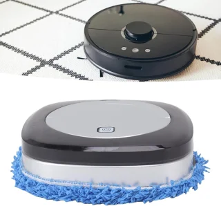 Vloermoprobot Stofzuiger en Dweilrobot Zilver