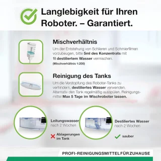 Vloerreiniger 1 L voor dweilrobots