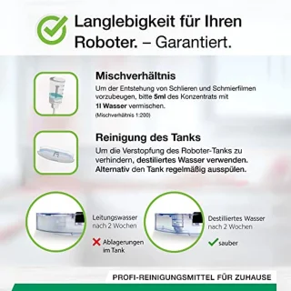 Vloerreiniger voor dweilrobots - 2x1L