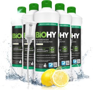 De Vloerreiniger voor dweilrobots 6 x 1 L in één oogopslag