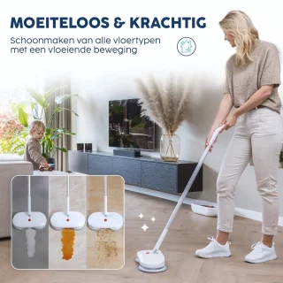 YourClean 4-in-1 Elektrische Dweil en Zelfreinigingssysteem