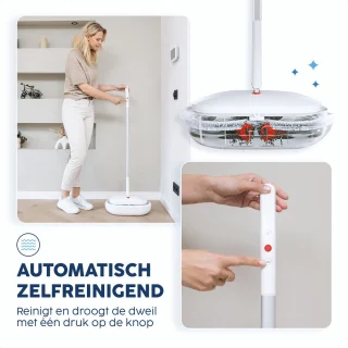YourClean 4-in-1 Elektrische Dweil en Zelfreinigingssysteem